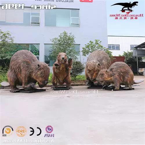 仿真动物土拨鼠来图定制 自贡大型动物厂家赋能博物馆展览新体验